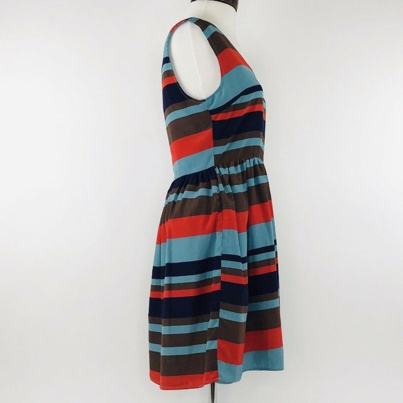 FRANCESCAS Striped Fit Flare Gorgeous Sleeveless S - Picture 4 of 7